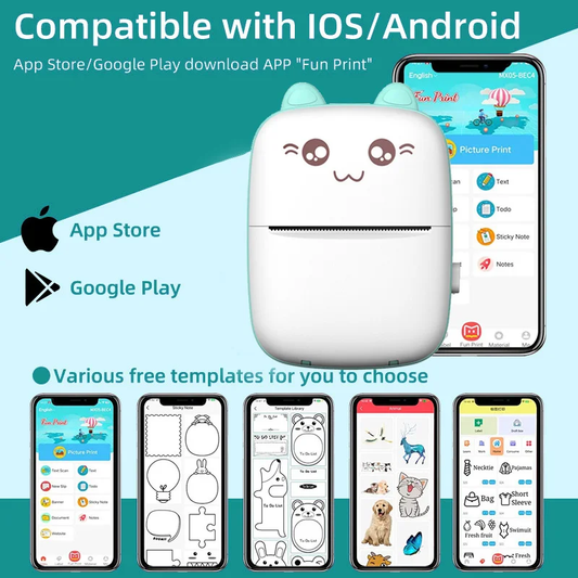 PixelPrint Portable Wireless Thermal Printer